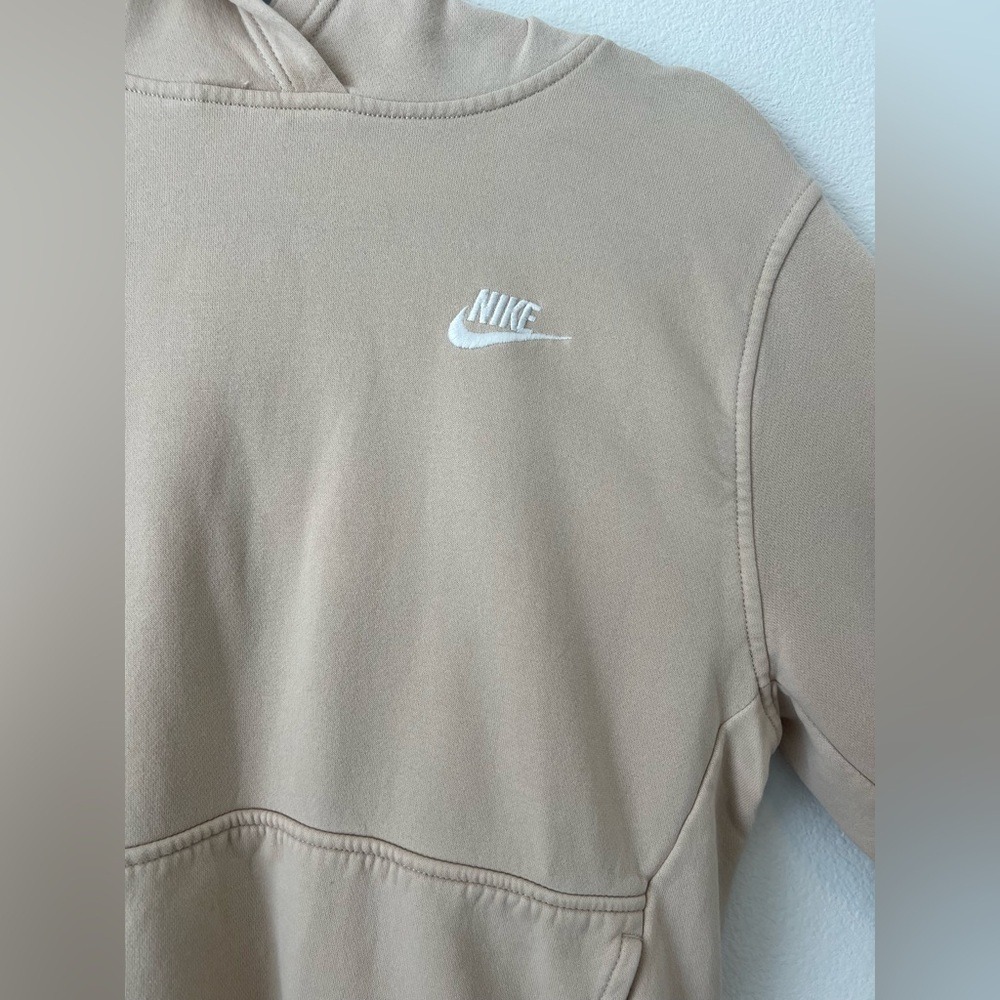 Nike Sportswear Beige Zip Up Hoodie Sweatshirt Kids Size XL (0581) - Picture 3 of 8